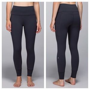 Lululemon En Route Crop deep coal size 2